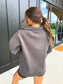 PREORDER Birdie Fleece Out Quarter Zip in Smoked Charcoal