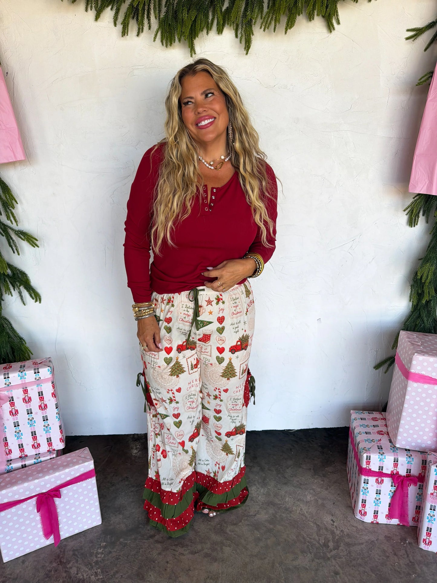 PREORDER Vintage Christmas Bloomer Pants
