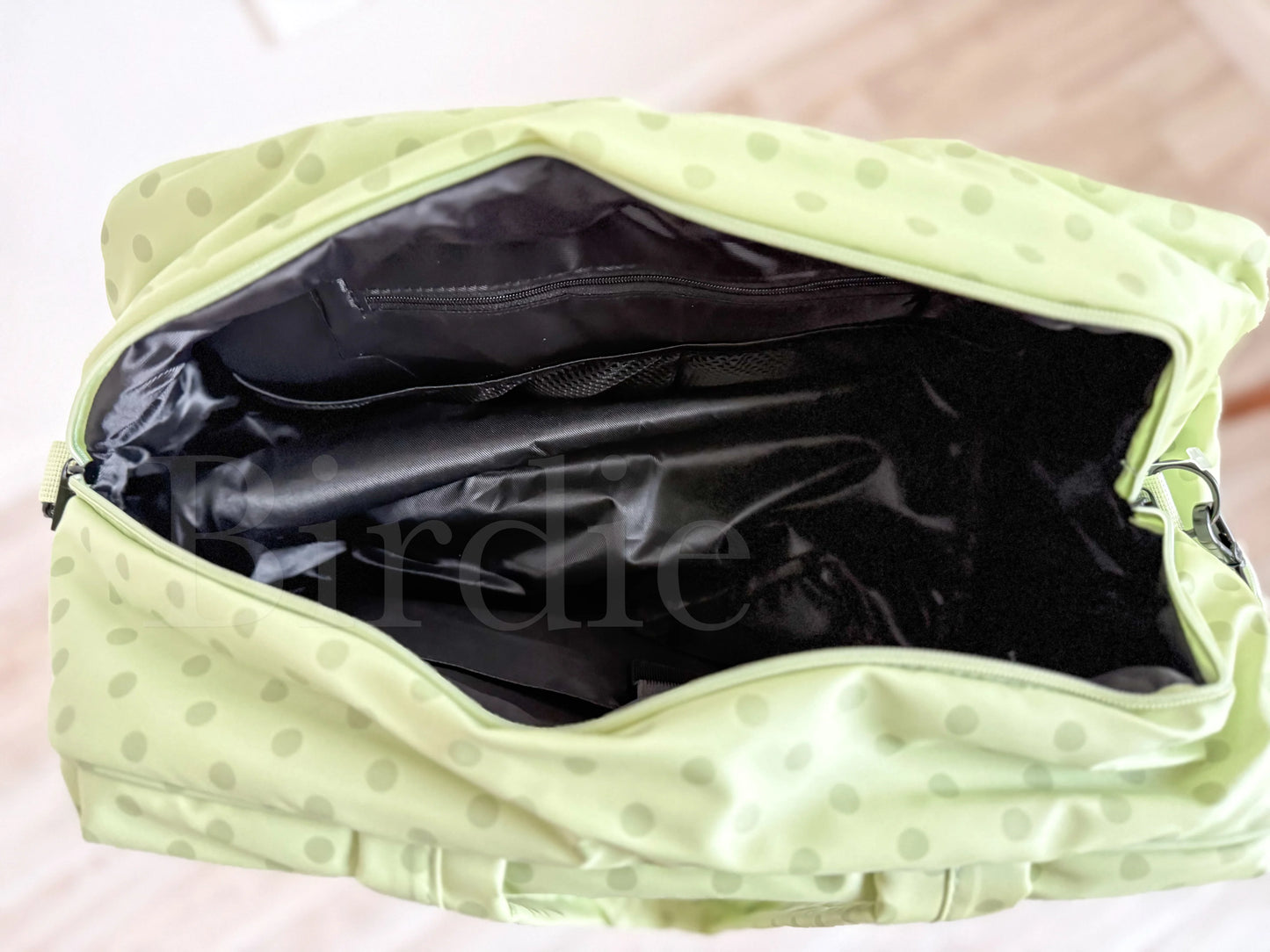 PREORDER Birdie Daily Hustle Duffle in Pistachio Dot