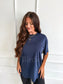 PREORDER Birdie Relaxed Boyfriend Tee in Classic Navy
