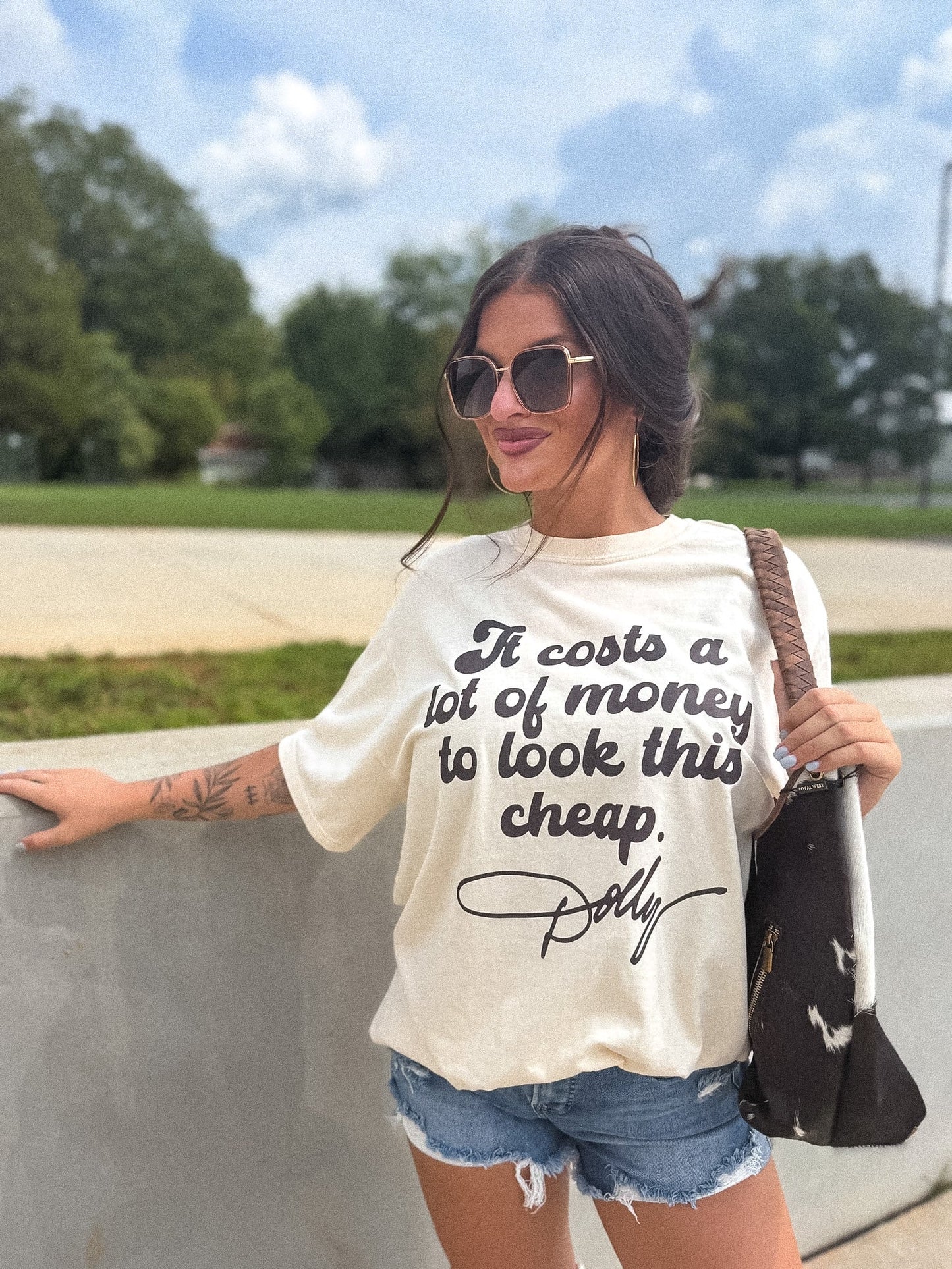 Look This Cheap Dolly Graphic Tee on Ivory *final sale*