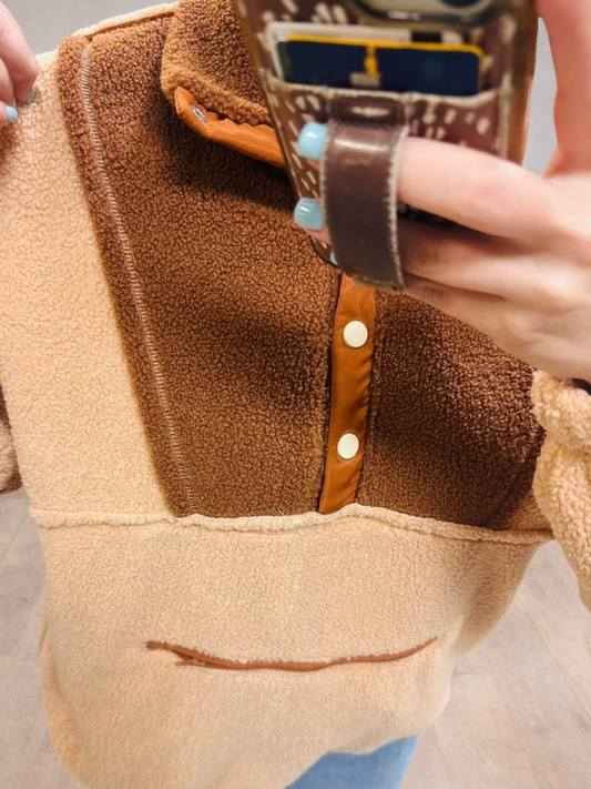 Two Toned Sherpa Jacket