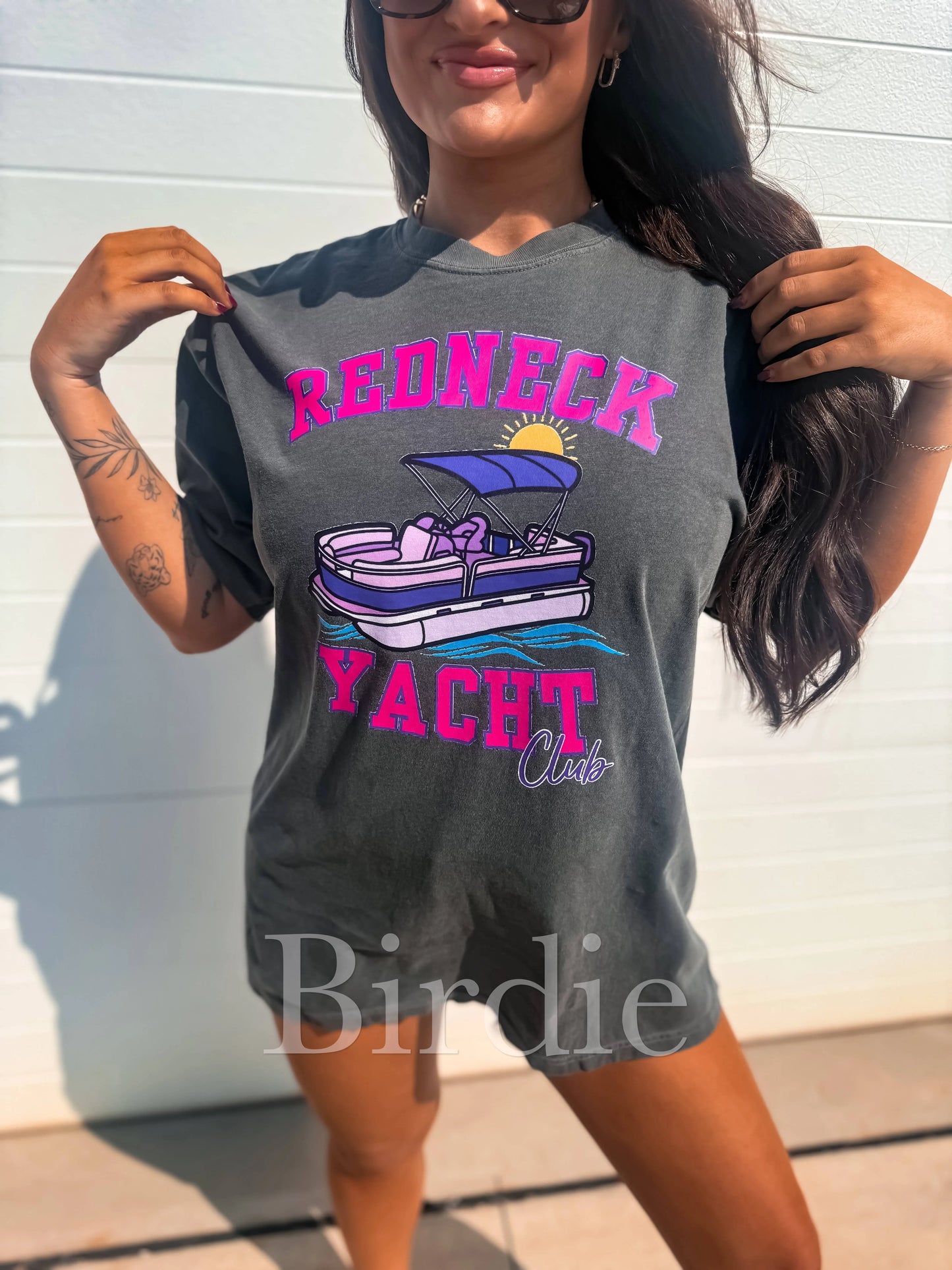 Redneck Yacht Club Graphic Tee on Pepper