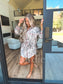 PREORDER Birdie Sleep Dress In Dark Camo With Red Stitching