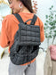 Birdie Quilted Backpack in Black