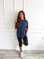 PREORDER Birdie Relaxed Boyfriend Tee in Classic Navy