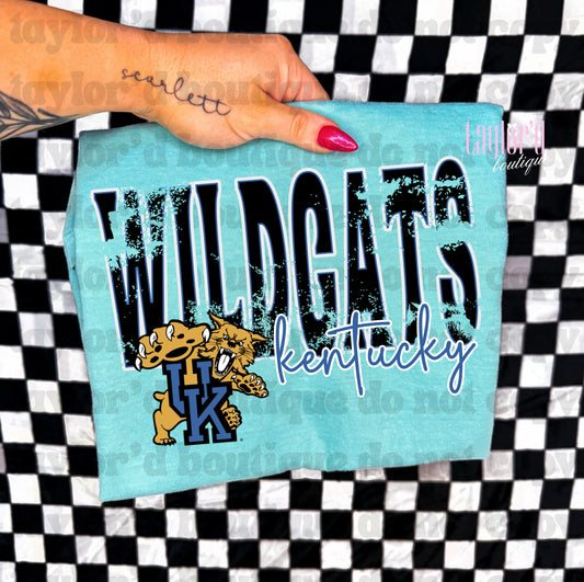 KY Cats Distressed Crew/ Tee