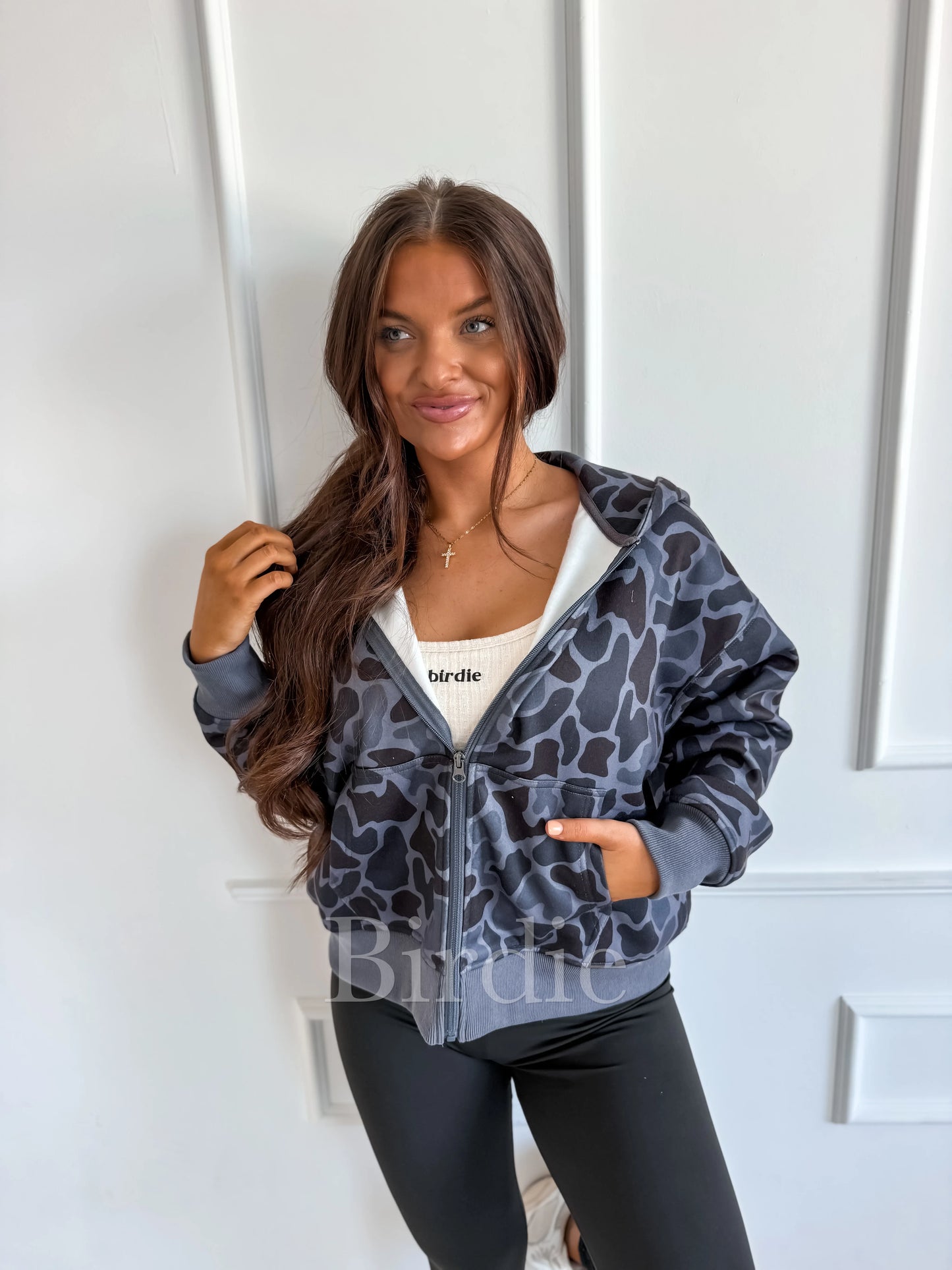 PREORDER Birdie Full Zip Jacket in Blackout Duck Camo
