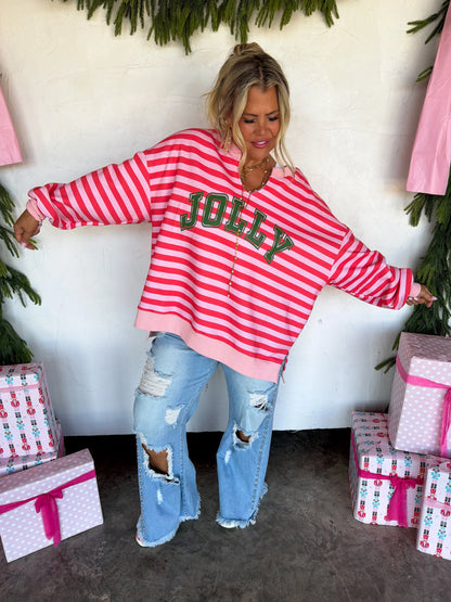 PREORDER Jolly & Merry Oversized Pullover