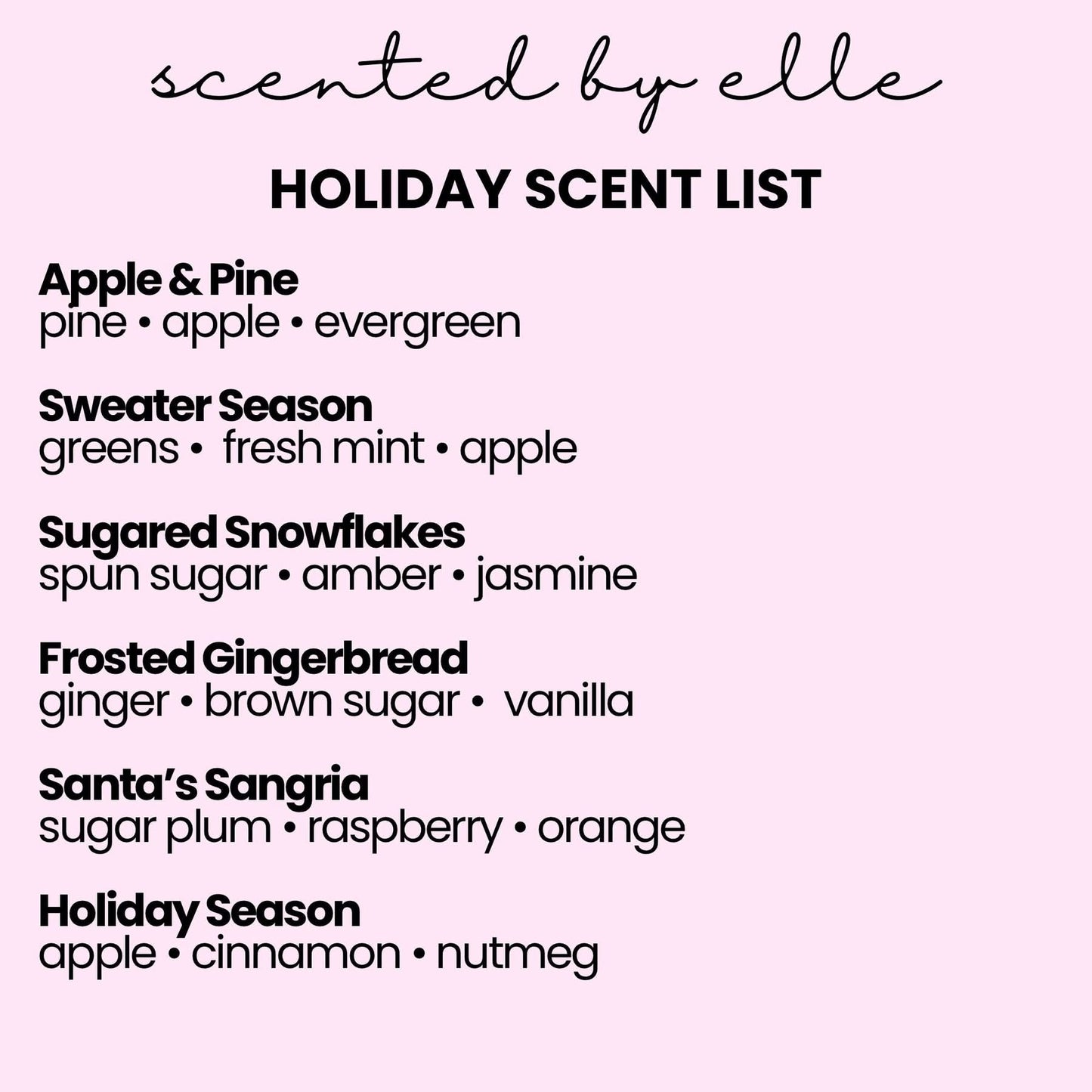 PREORDER Holiday Car Diffusers by Scented by Elle *final sale*