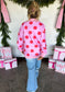 PREORDER Peace & Polka Dot Mock Neck Pullover