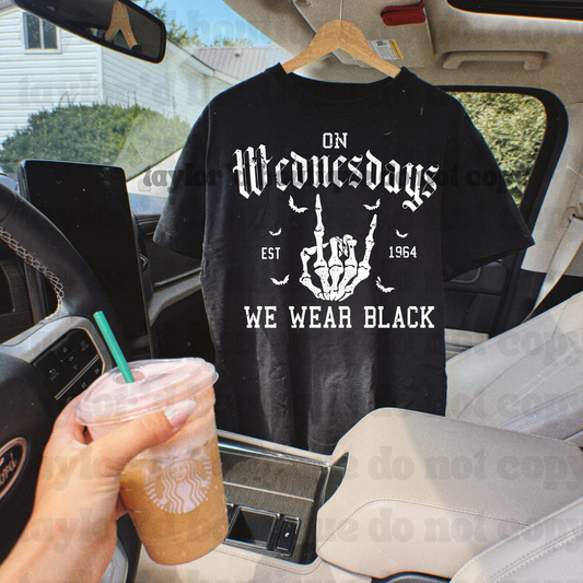 🖤💁🏼‍♀️ 08/16 SPOOKY DROP • Wednesday Black Tee/ Crew