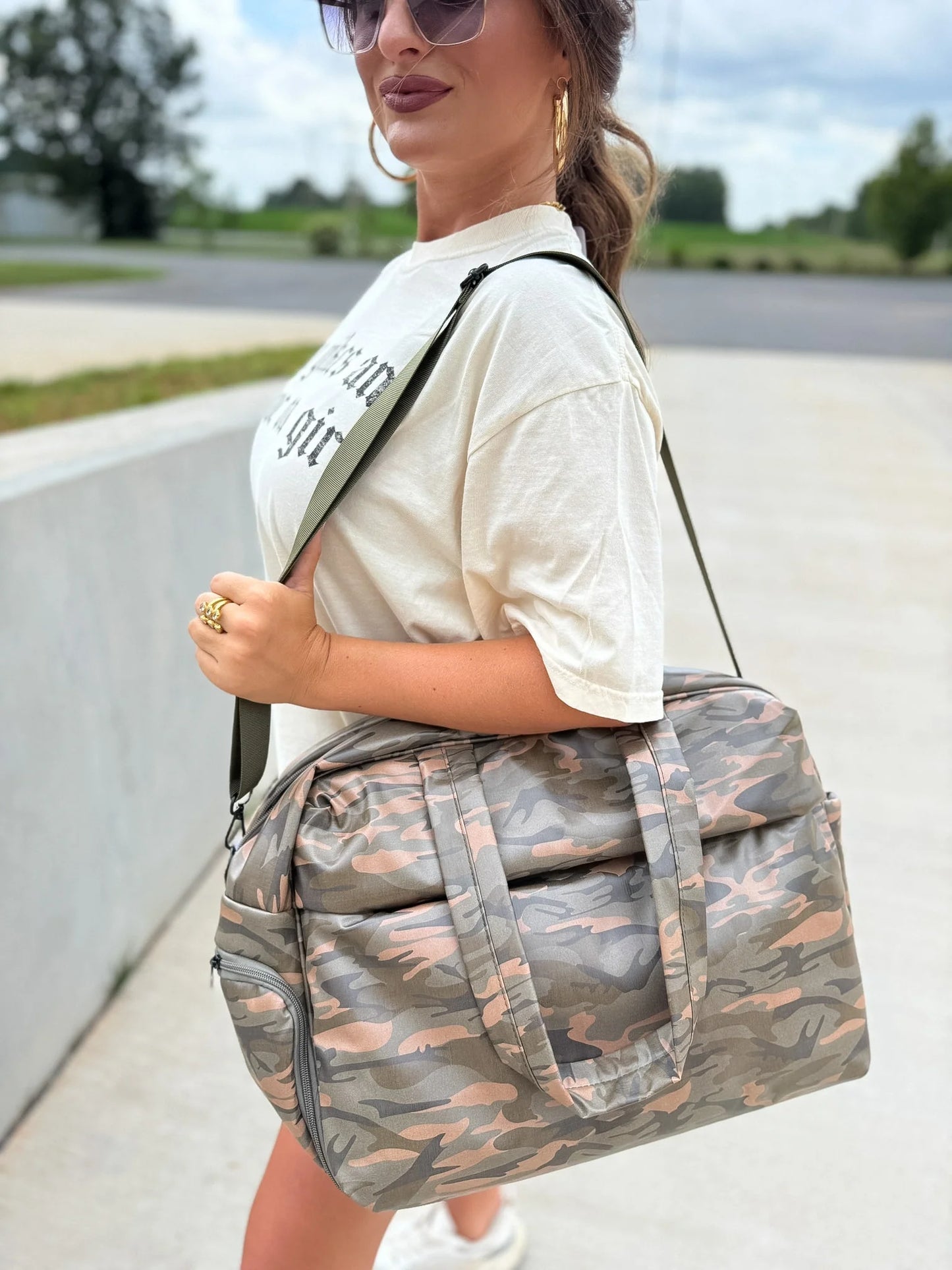 PREORDER Birdie Daily Hustle Duffle in Smoked Oak Camo *final sale*