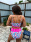 Birdie Two Piece Swimsuit in Tropical Daydream (Sold as Set)