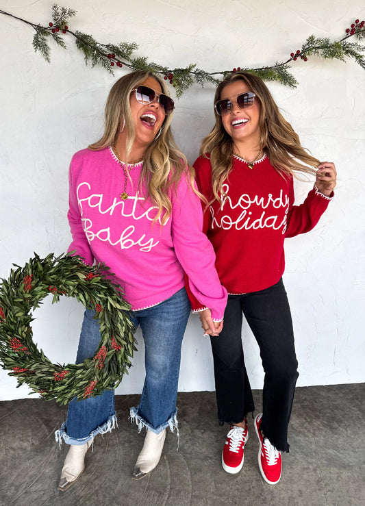 PRE-ORDER Santa & Howdy Holiday Sweaters
