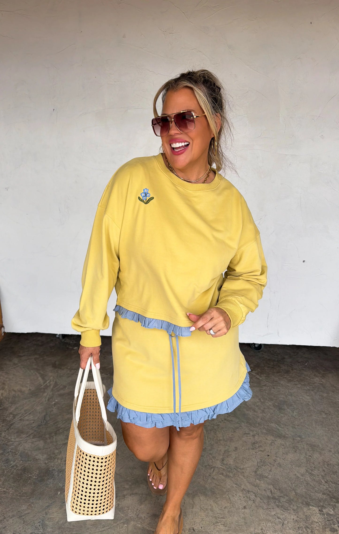 PREORDER Spring Flower Skirt Set