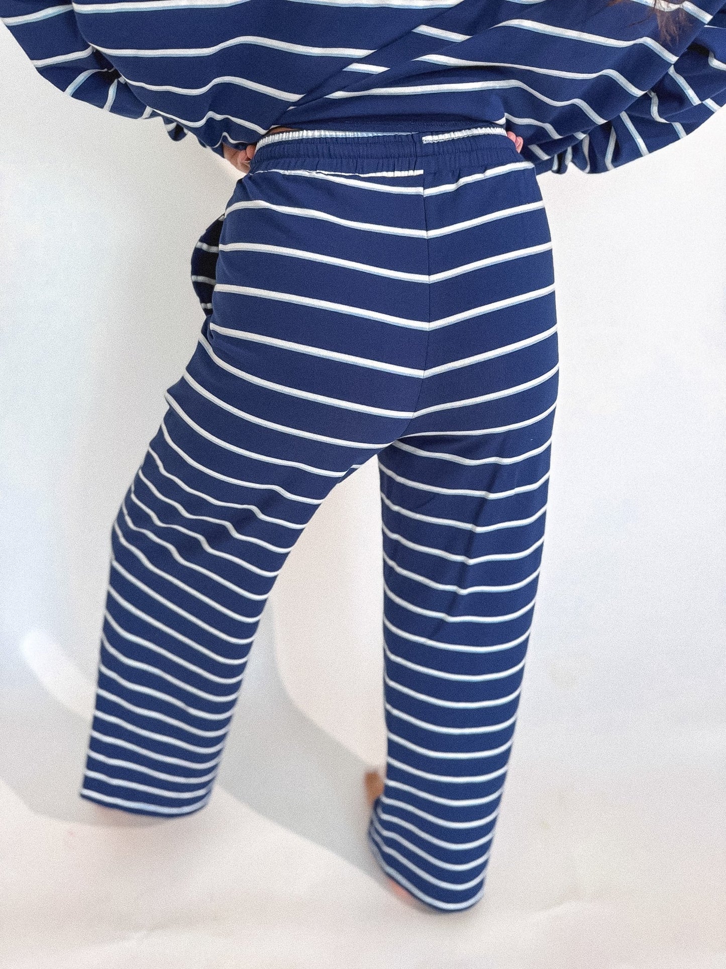 PREORDER Birdie Sunday Ease Set in Deep Harbor Stripe (Sold as Set)