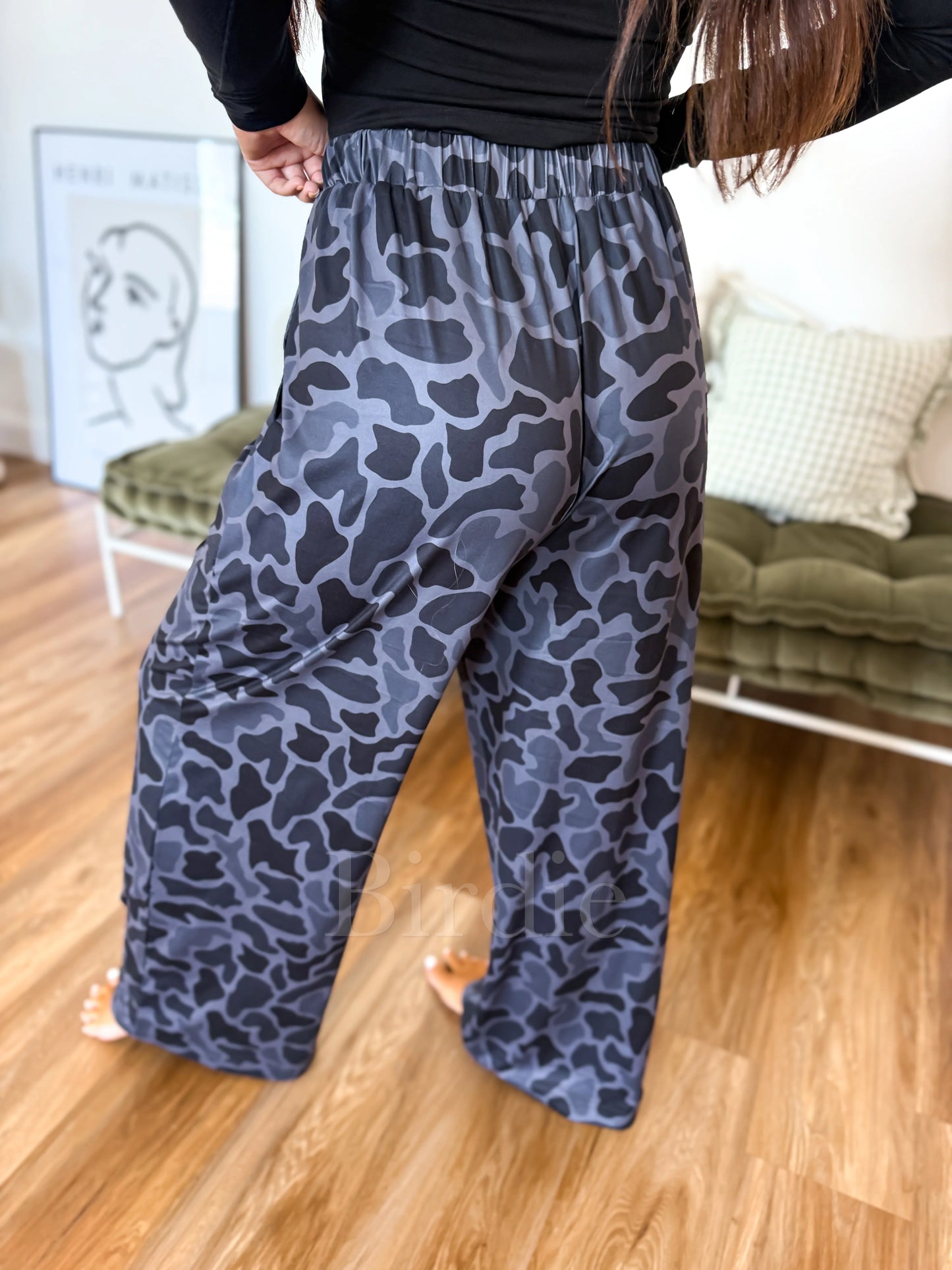 PREORDER Birdie Stretchy Lounge Pants 2.0 in Blackout Duck Camo