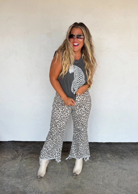 LIMITED QUANTITIES/ 2ND CUT PRE-ORDER Urban Non-Distressed Cheetah Jeans