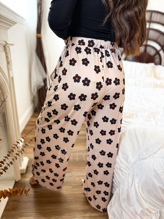 PREORDER Birdie Stretchy Lounge Pants 2.0 in Midnight Wildflower