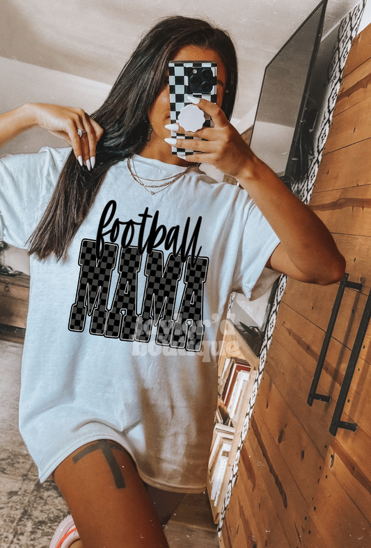 🏈🖤 Football Mama Tee/ Crew