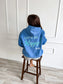 PREORDER Birdie Let’s Be Happy Hoodie in Flo Blue