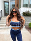 PREORDER Birdie PowerSplit Bra in Blueberry Breeze