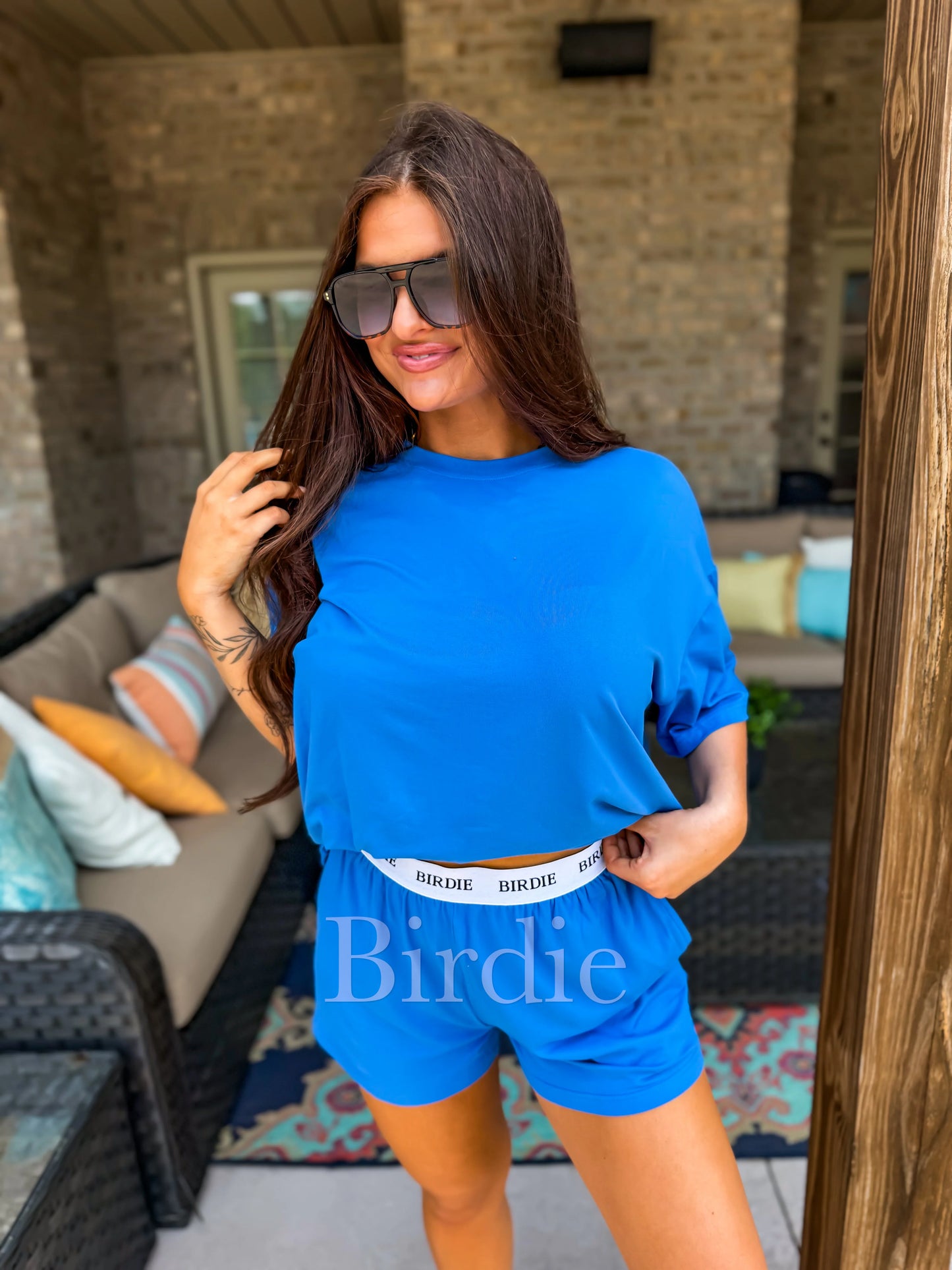 PREORDER Birdie Tee Boxer Set in Royal Tide (Sold as Set)