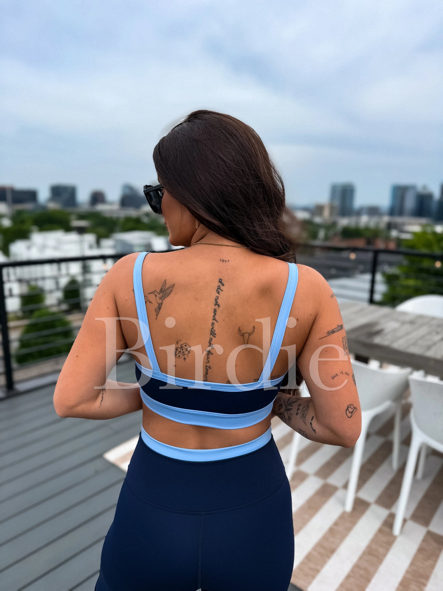PREORDER Birdie PowerSplit Bra in Blueberry Breeze