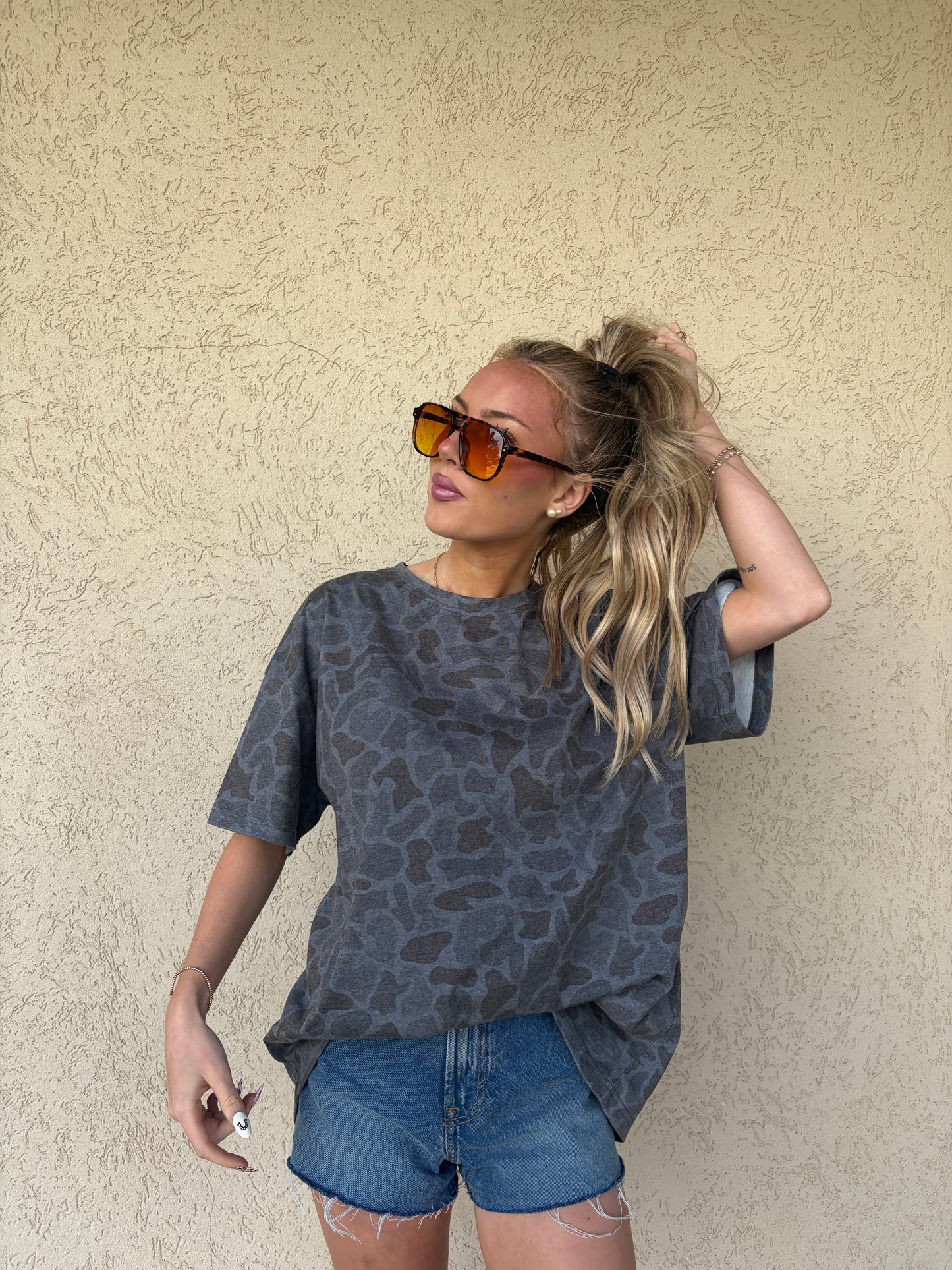 Taylor’d Boyfriend Tee in Deep Marsh Duck Camo PREORDER