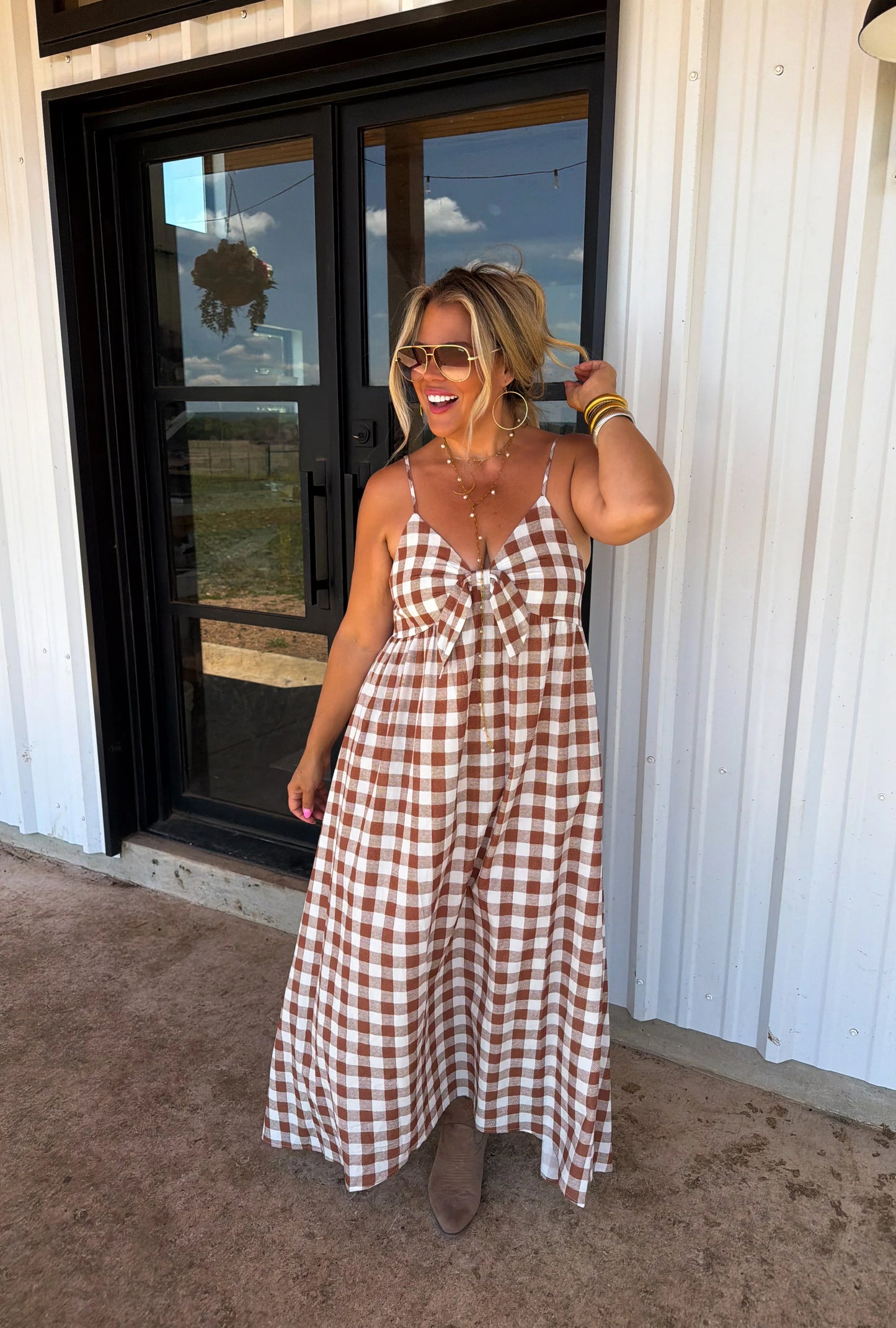 PREORDER Western Charm Maxi Dress
