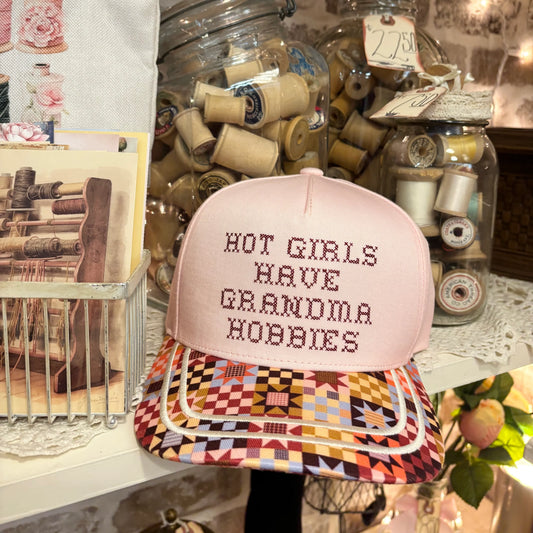 Hot Girls Have Grandma Hobbies Trucker Hat