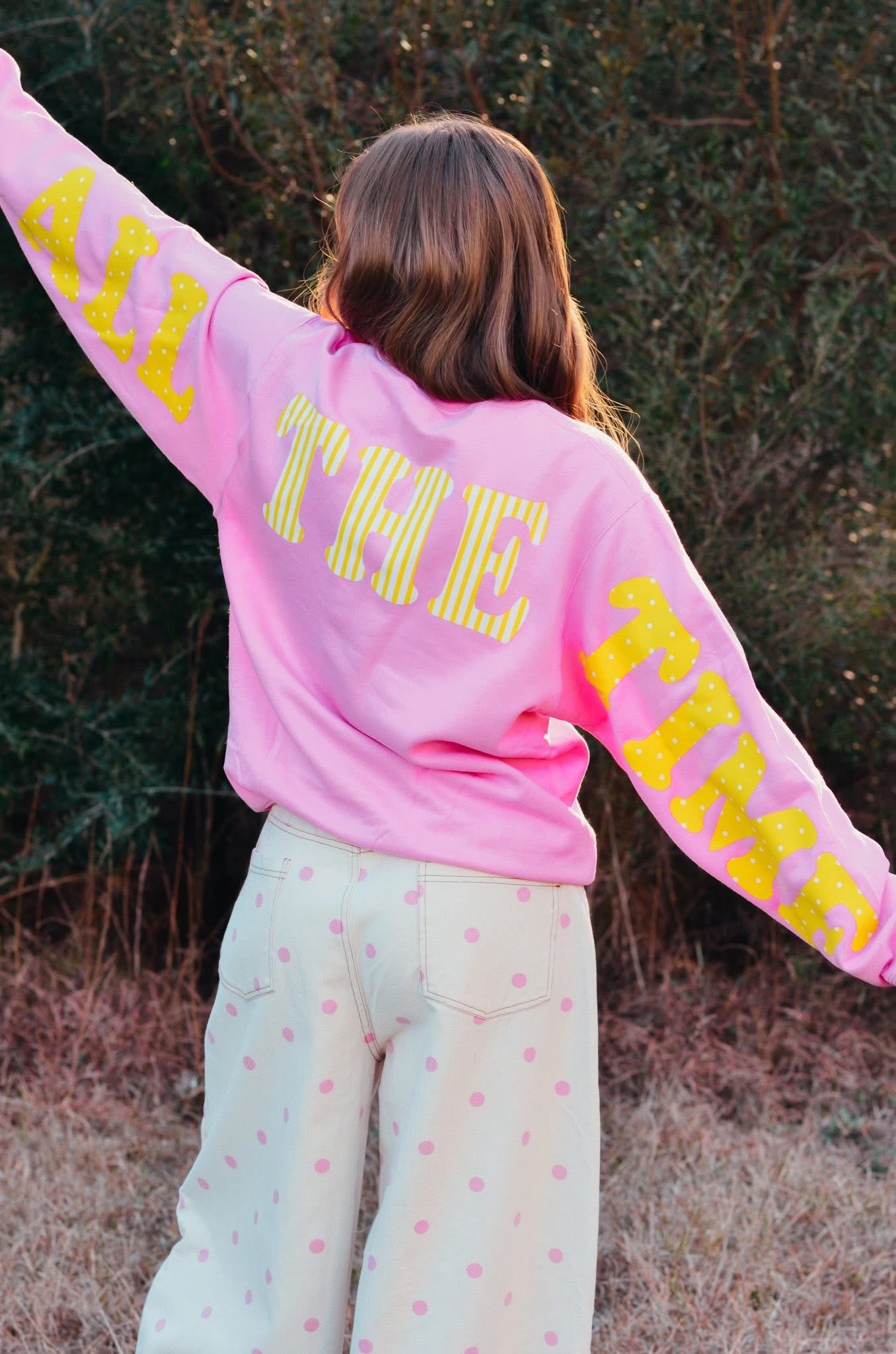 God Is Good Baby Pink Sweatshirt