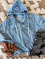 ☆ Vintage Washed Denim Hoodie ☆