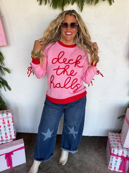 PREORDER Deck The Halls Bow Sweater