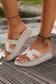 LDC Cutout Design Open Toe Platform Slippers