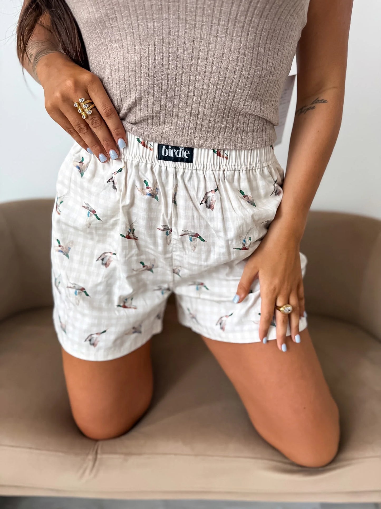 PREORDER Birdie Boxer Shorts in Mallard Social *final sale*