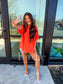 PREORDER Birdie Lightweight Slub Tee in Neon Orange