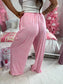 PREORDER Birdie Stretchy Lounge Pants 2.0 in Purrfectly Pink