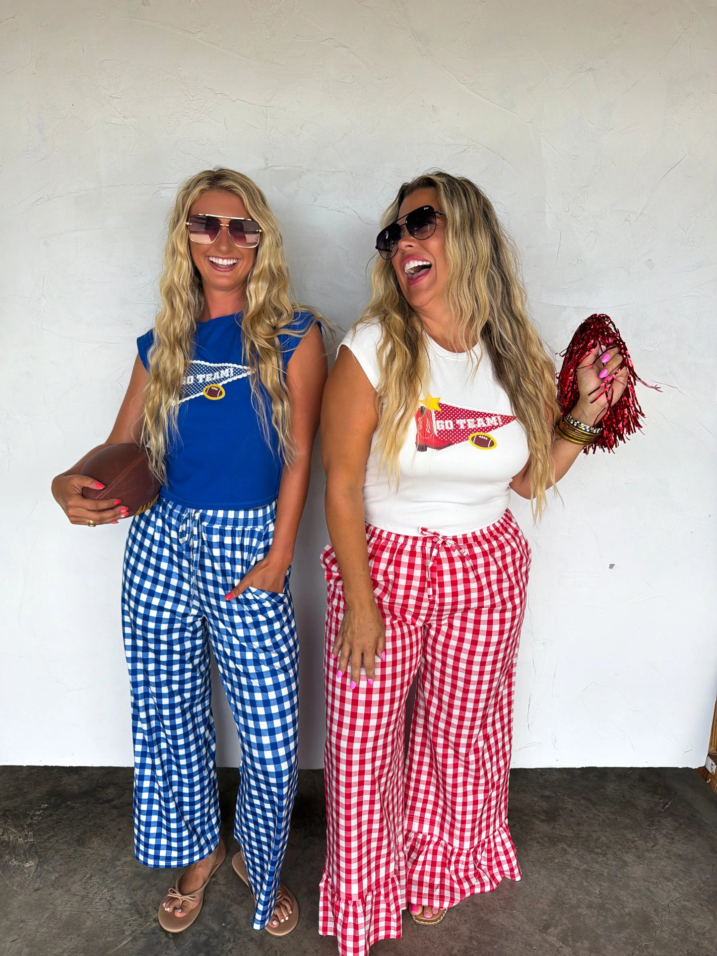 PREORDER Dixie Gingham Ruffle Pants