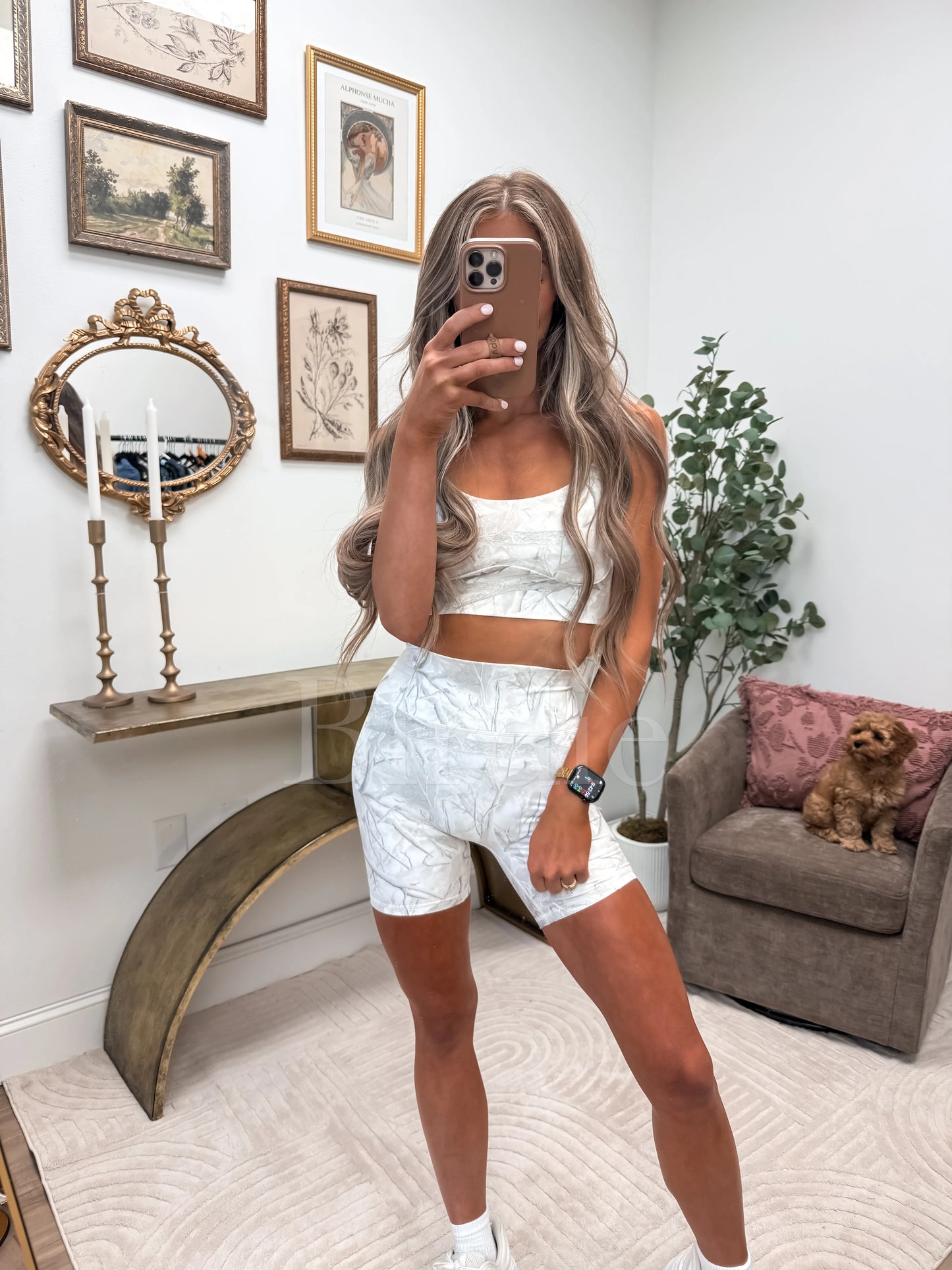 PREORDER Birdie Elevated Motion Sports Bra in Pearl Camo