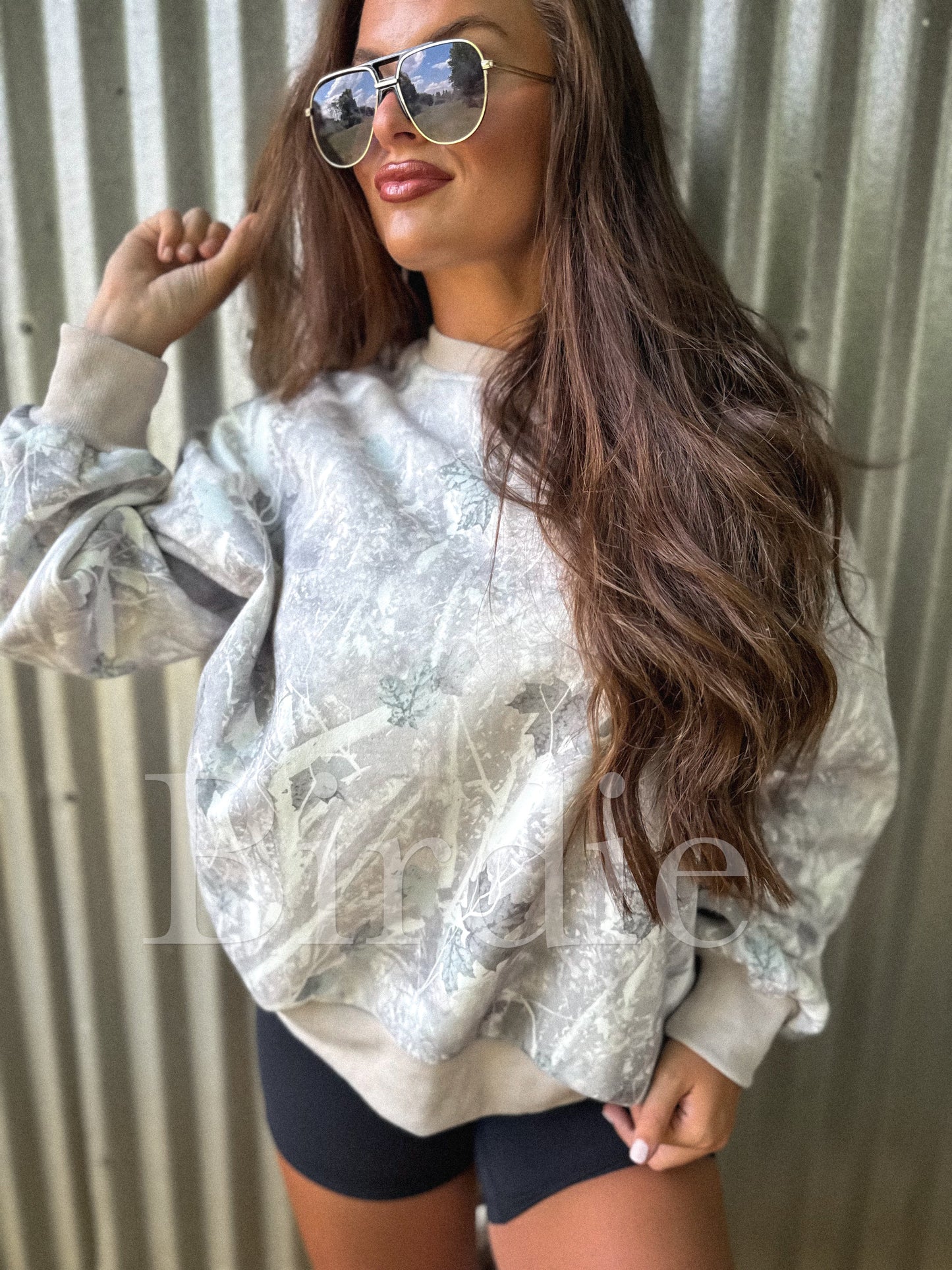 PREORDER Birdie Soft Spun Crewneck in Iced Out Camo
