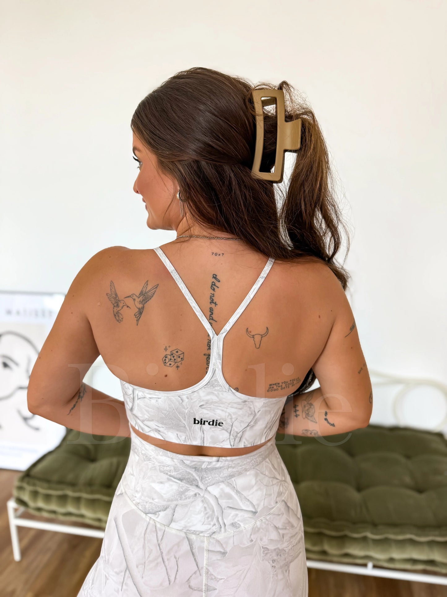PREORDER Birdie Elevated Motion Sports Bra in Pearl Camo