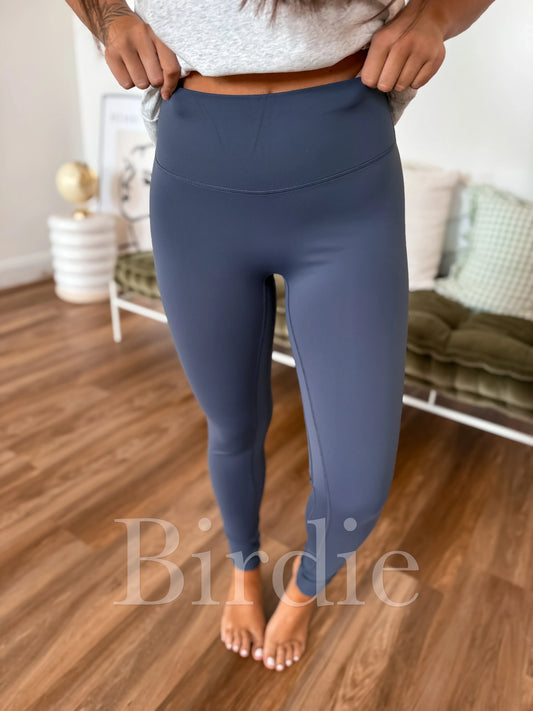 PREORDER Birdie Melt Leggings in Deep Blue