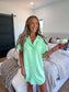 PREORDER Birdie Tee Sleep Dress in Mint Mojito