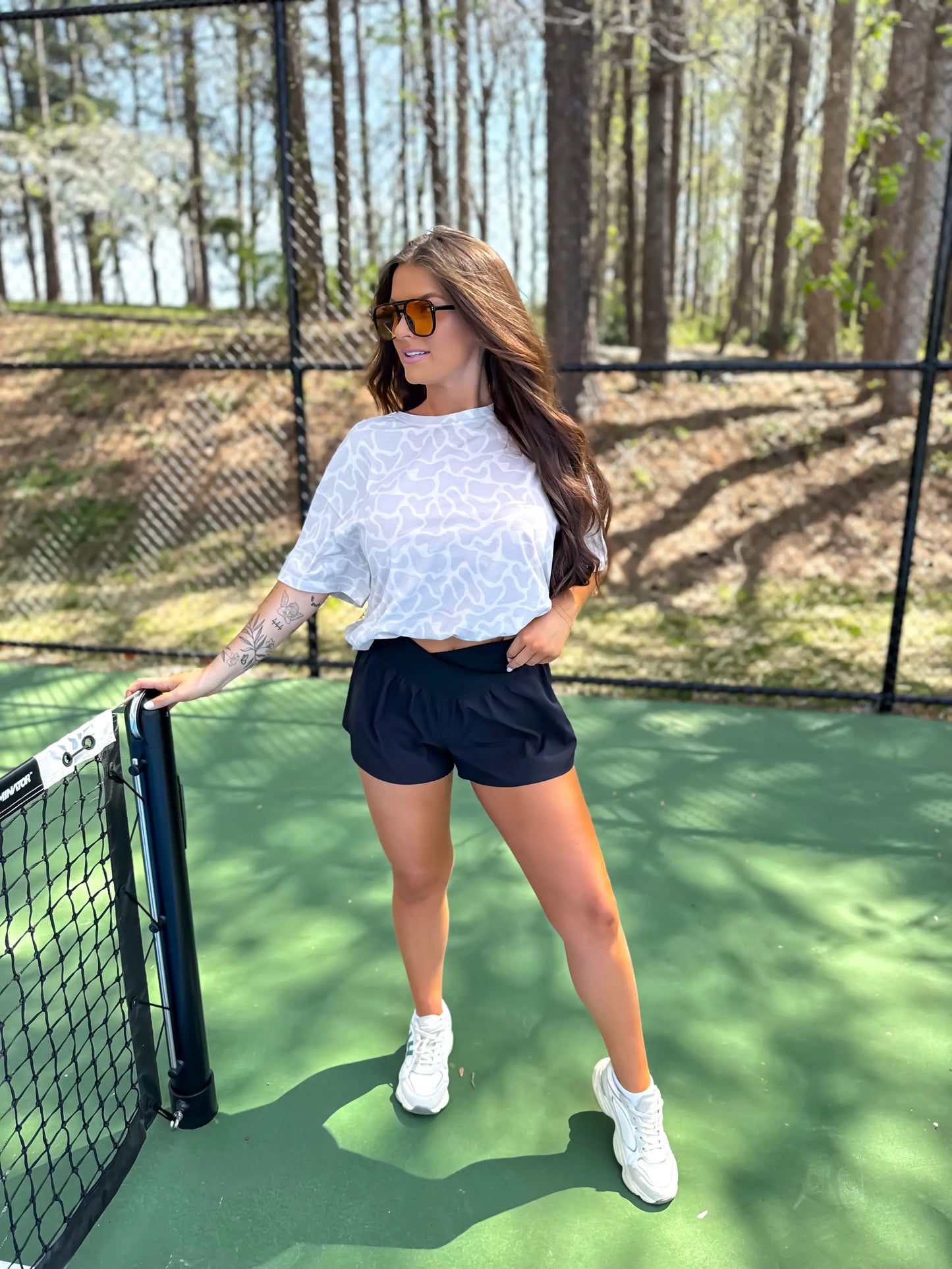 Birdie Oversized Tee in Bare Marsh Camo