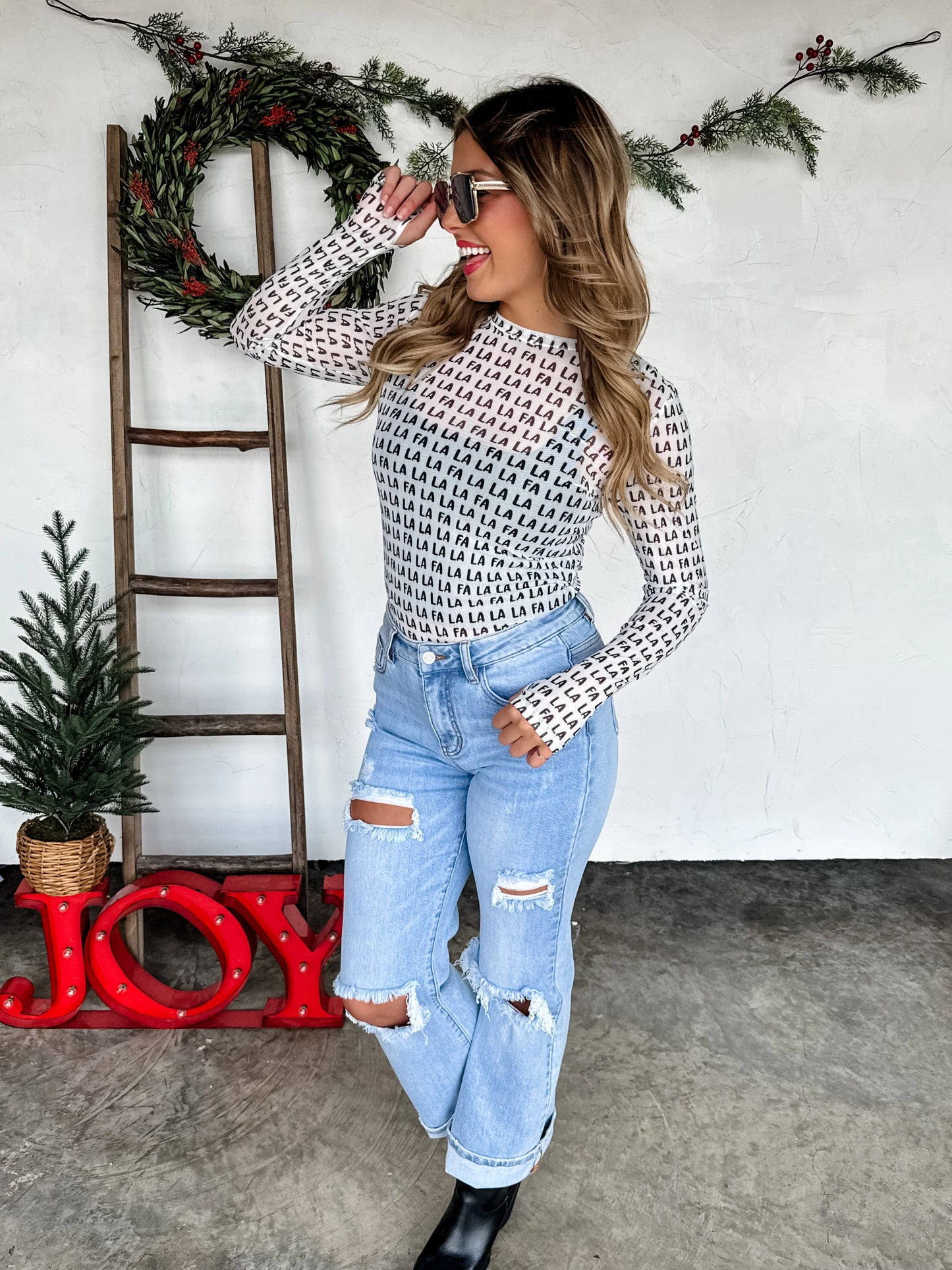 PRE-ORDER Christmas Dress It Up Mesh Tops