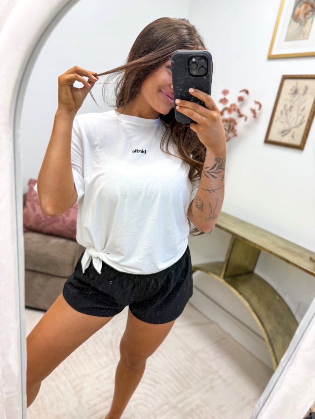 PREORDER Birdie Twist & Go Lounge Tee in Whipped Sugar