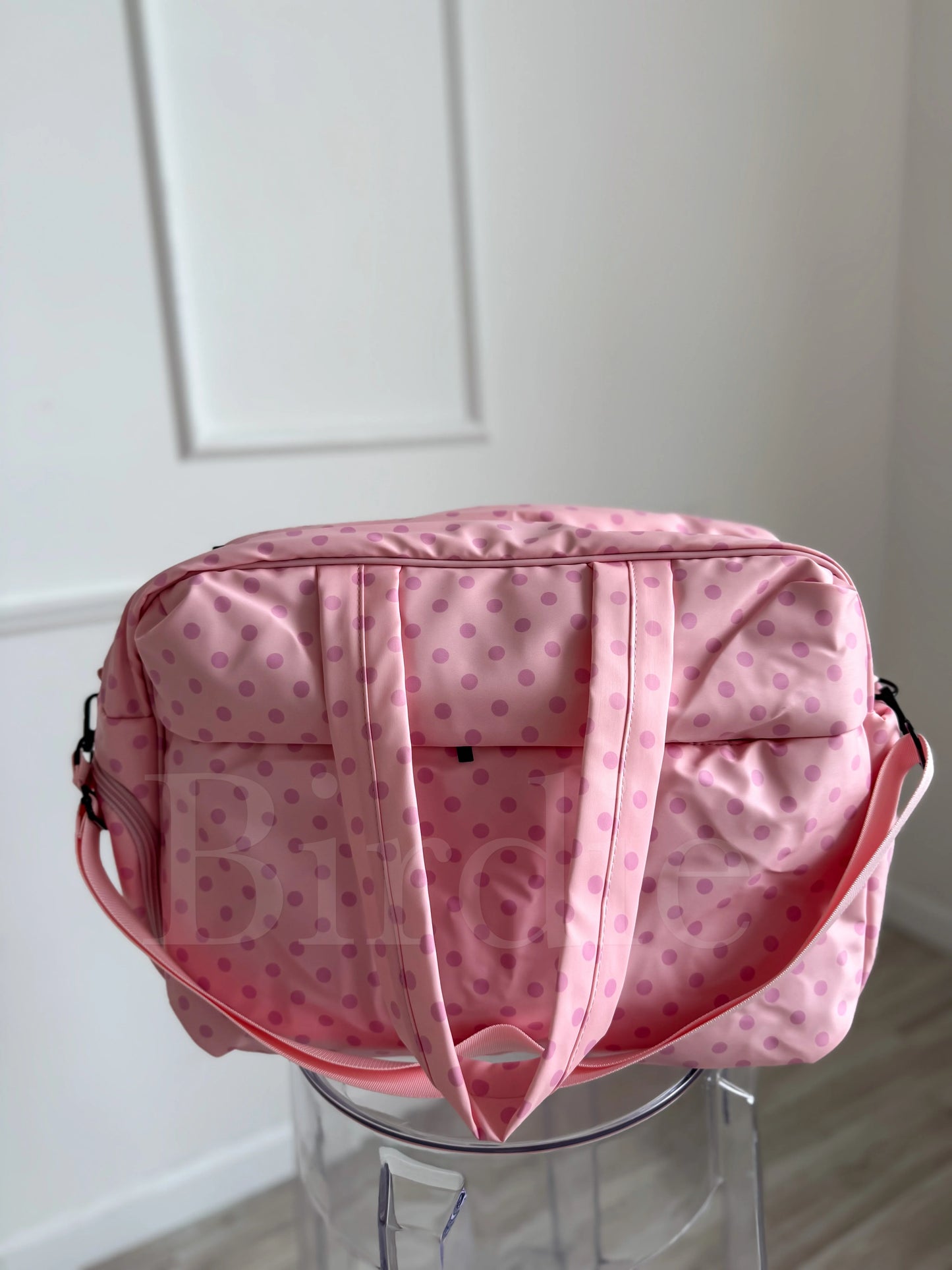 PREORDER Birdie Daily Hustle Duffle in Pinky Promise Dot