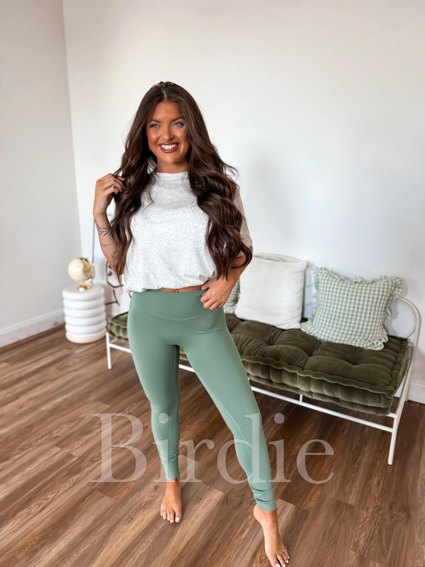 PREORDER Birdie Melt Leggings in Olive